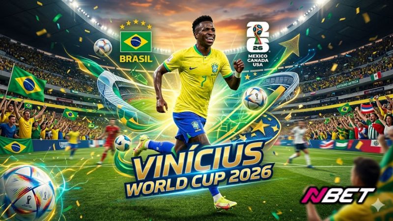 Vinicius World Cup 2026 – Ngôi sao Brazil với sứ mệnh thiên vương